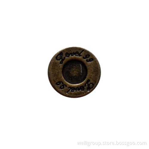 Jeans rivet, made of alloy